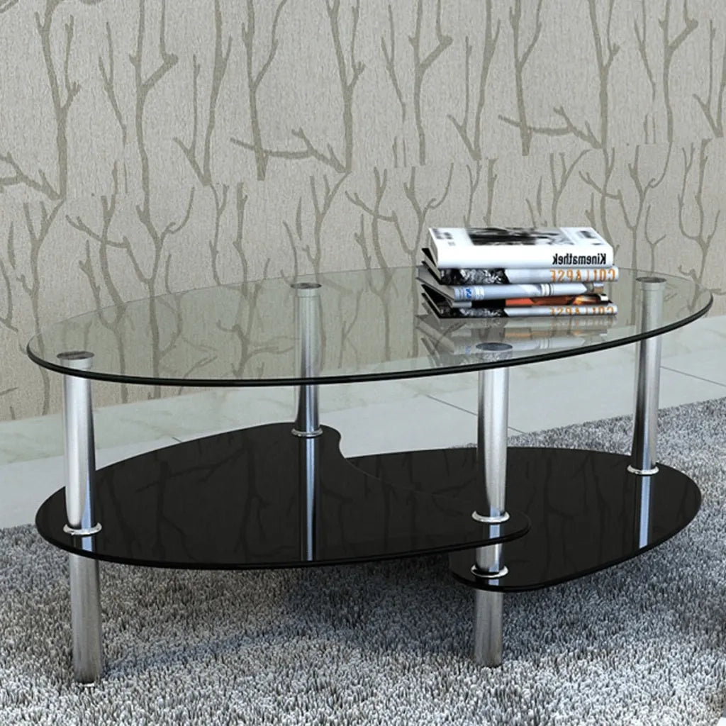 Tavolino da Salotto con Design Esclusivo Nero 240509