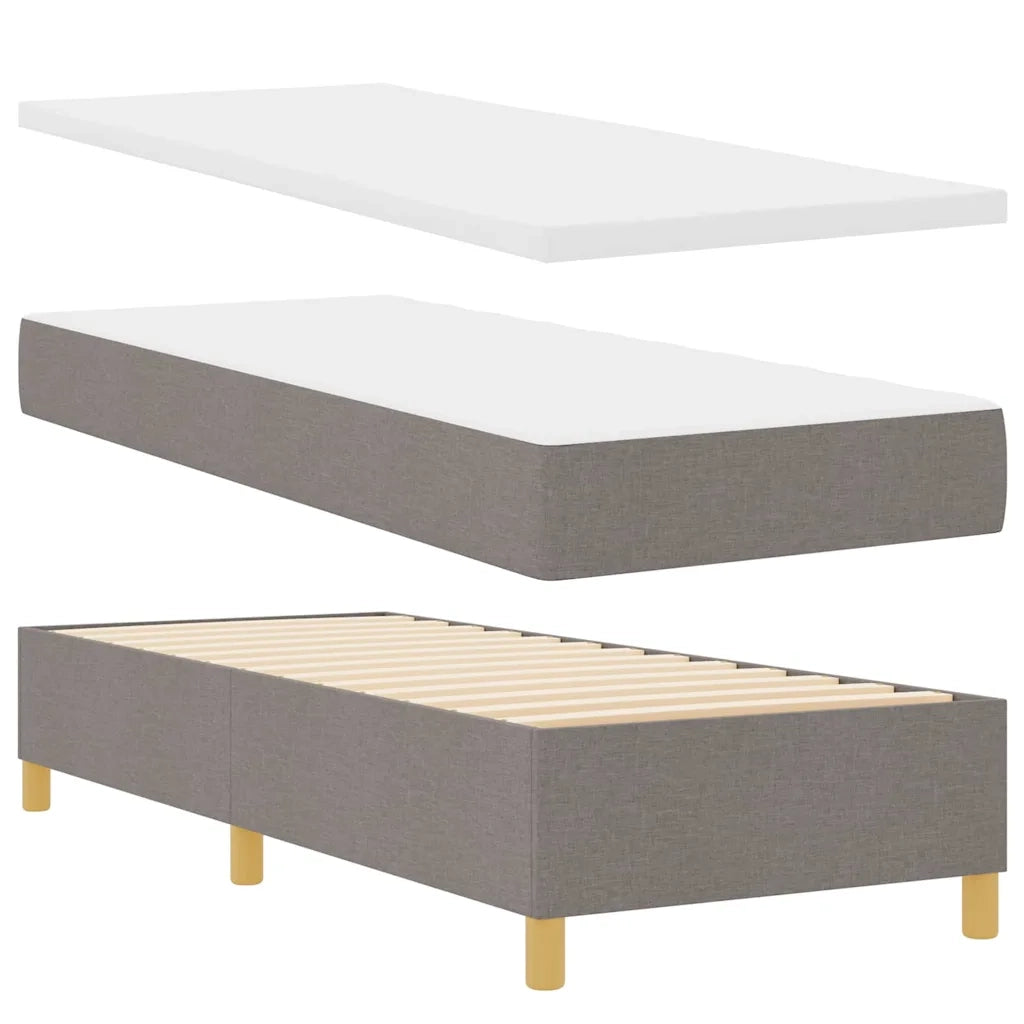 Letto a Sorgente LED con materasso Talpa 80 x 200 cm Tessuto 3343135