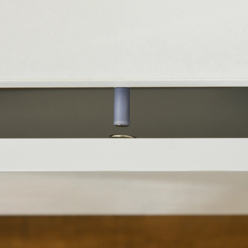 Comodino con luce LED ¨C zephmum ¨C Bianco 60x39x47