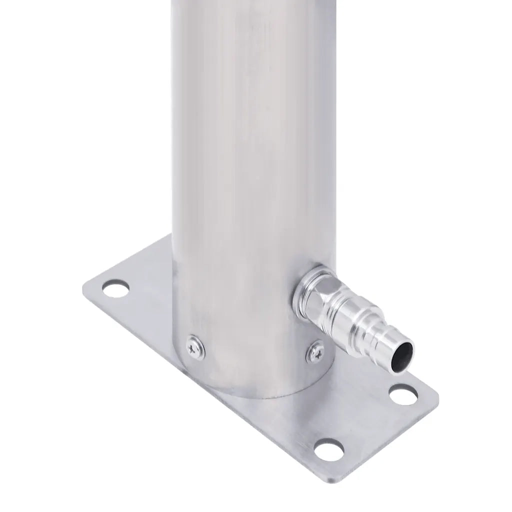 Colonna d'Acqua da Giardino 80 cm Acciaio Inox Rotonda CFW2582805