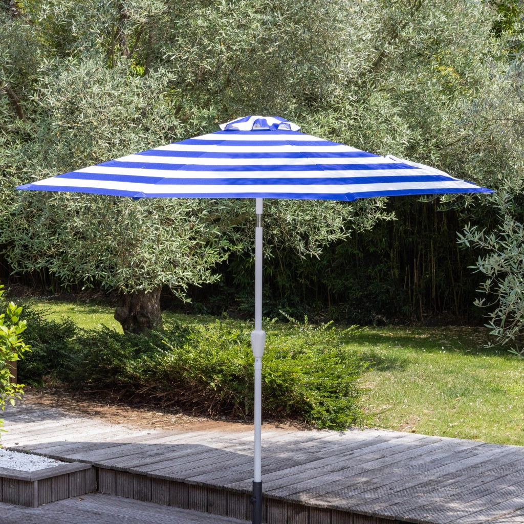 BANDOLOmbrellone rotondo diritto diametro 2,70 m con strisce blu