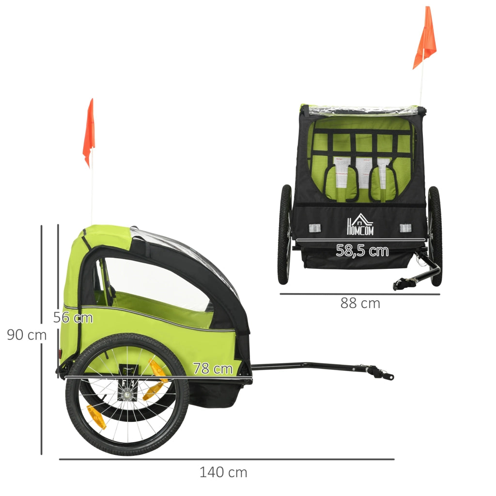 Portabimbi per Bicicletta ¨C Minimal ¨C Verde 140x88x90 cm