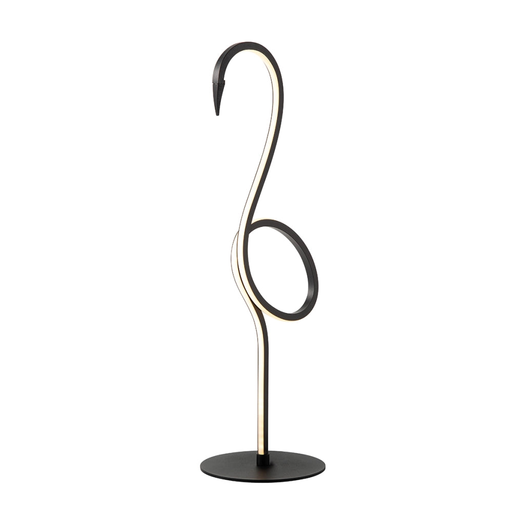 Lampada da tavolo moderna nera Flamingo Elstead LED 6W