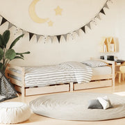 Giroletto Bambini con Cassetti-Struttura Letto Bambini 80x200 cm Legno Massello di Pino 648772