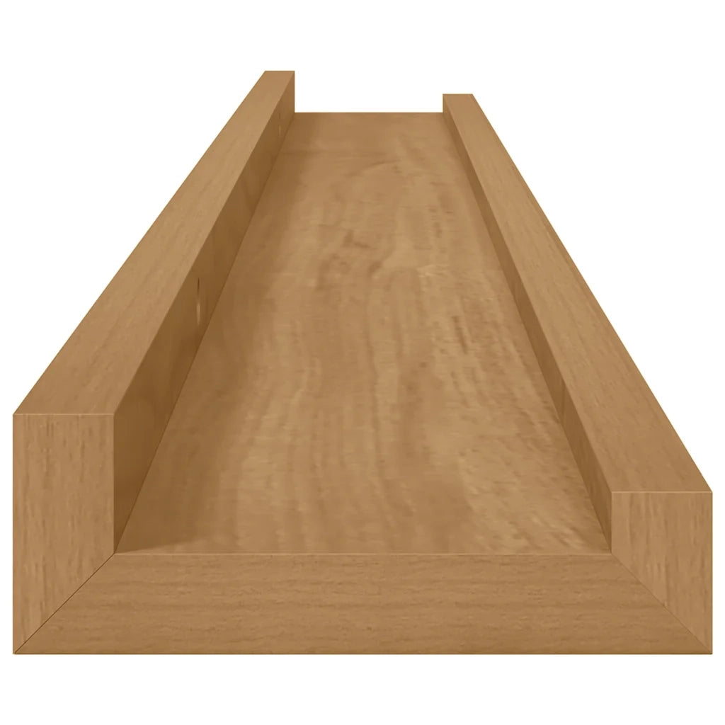 Scaffale da parete con lo scaffale 4 pcs Marrone 80 x 9 x 3 cm 42020018