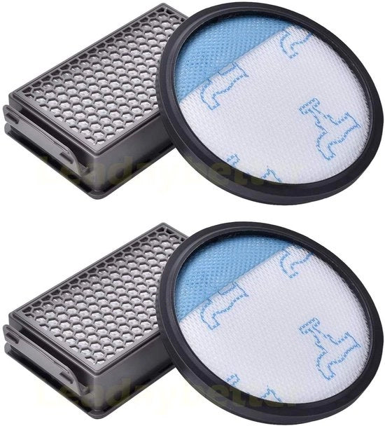 Filtro HEPA da 2 pezzi - Stabile per l'aspirapolvere - Lavabile - Riciclabile - Durata di vita estesa - Alta capacità di aspirazione