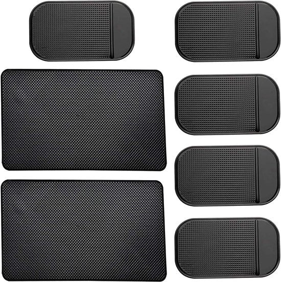 Set di mattonelle antiscivolo per auto - 7 pezzi - Resistente al calore - Forma a pallina - Nero