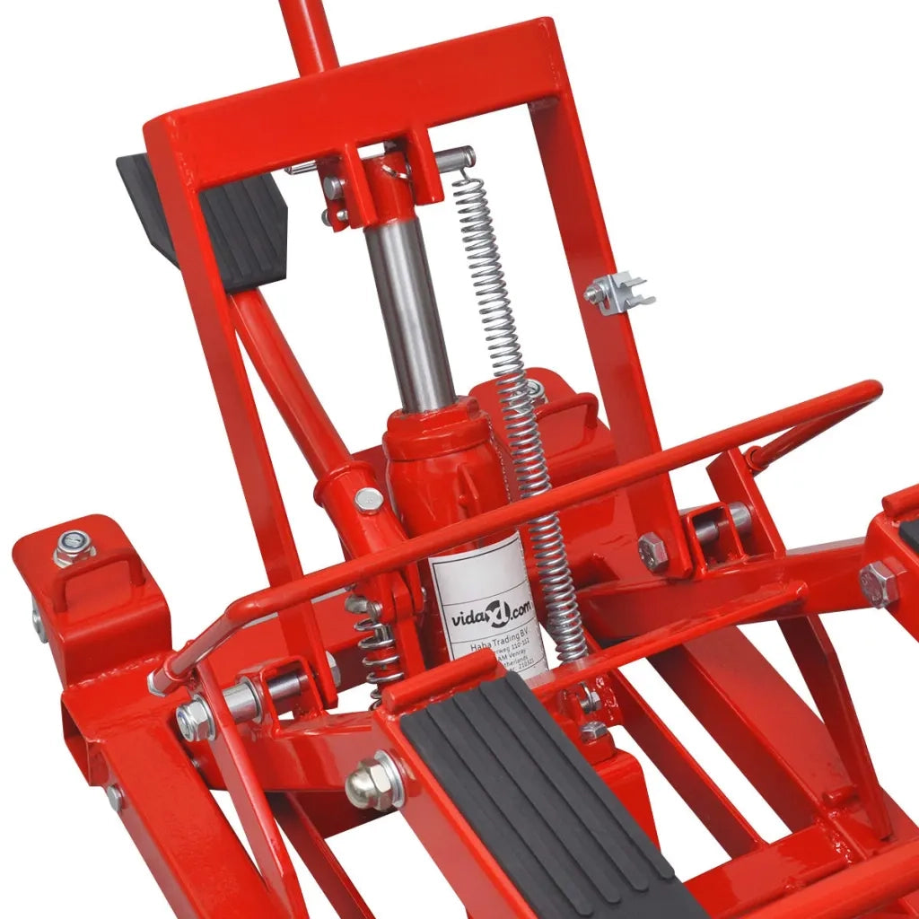 Martinetto Idraulico per Motociclette/ATV 680 kg Rosso 210321