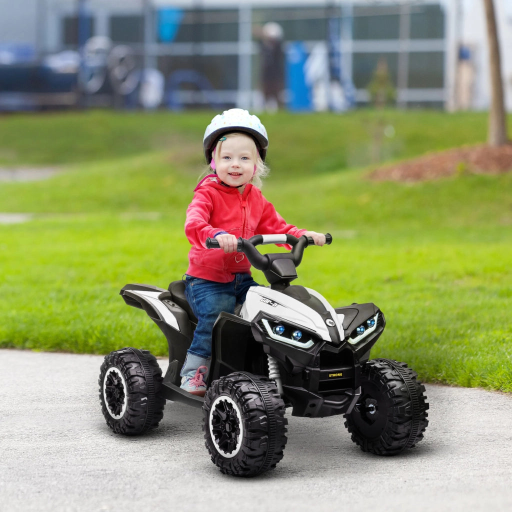 Quad elettrico per bambini ¨C Minimal ¨C 12V, nero, bianco, metallo, PP