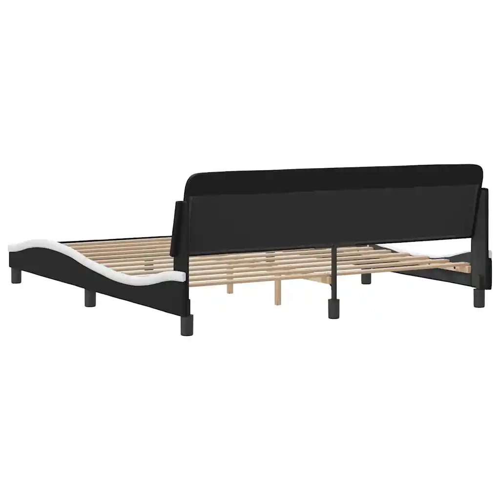 Giroletto Dover Nero e Bianco 152x203 cm in Similpelle 373310