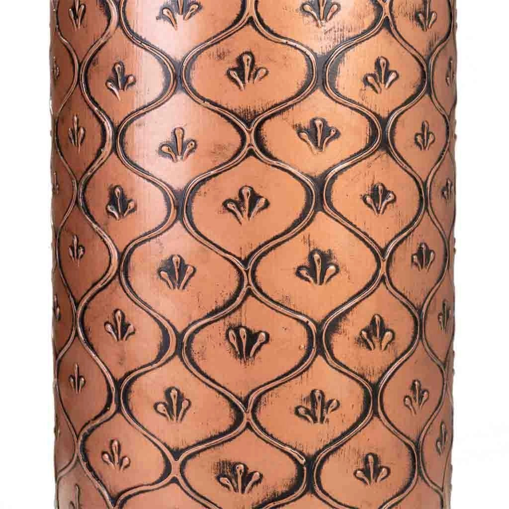 Vaso nero e oro 15x15x50h