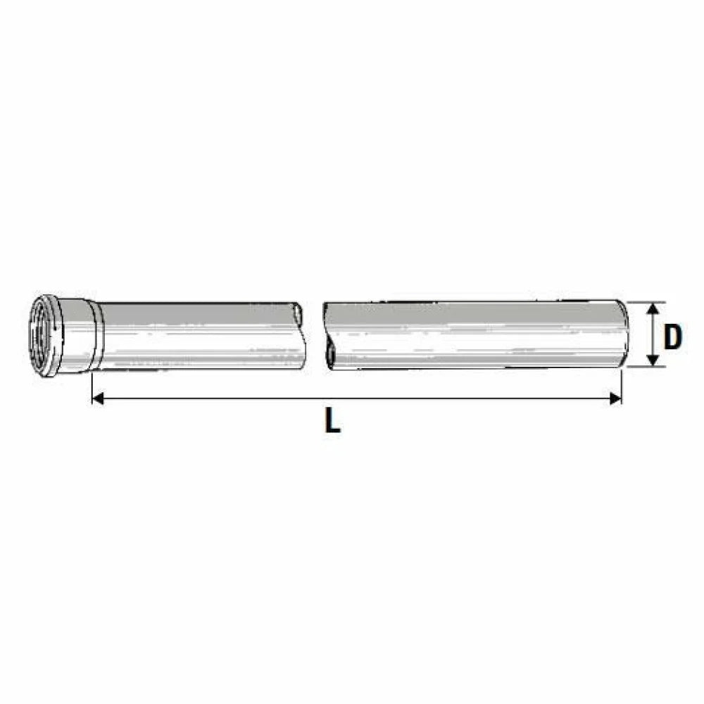 Tubo 1 bicchiere htem d.040 mm.0 250 b08lqzw4hh