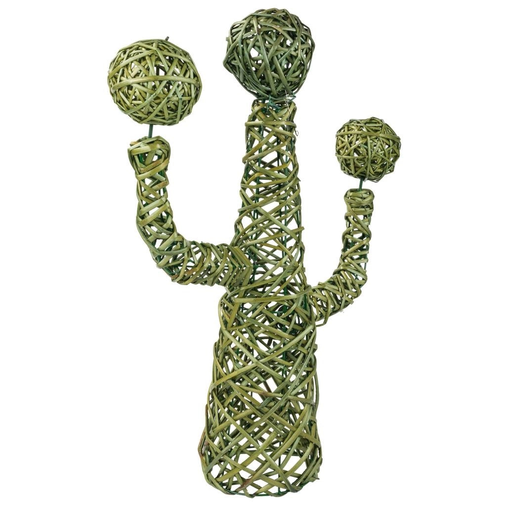 Decoro midollino verde cactus 28x28x65h cm