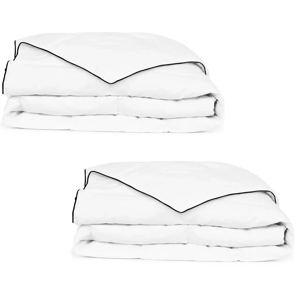 Piumone Invernale 2 pz Piuma Anatra 155x220 cm 132889