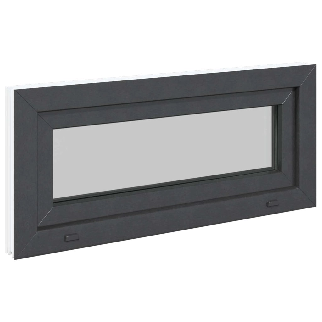Finestra per Soffitta RISOR 90 x 40 cm PVC e Vetro Antracite 42047346