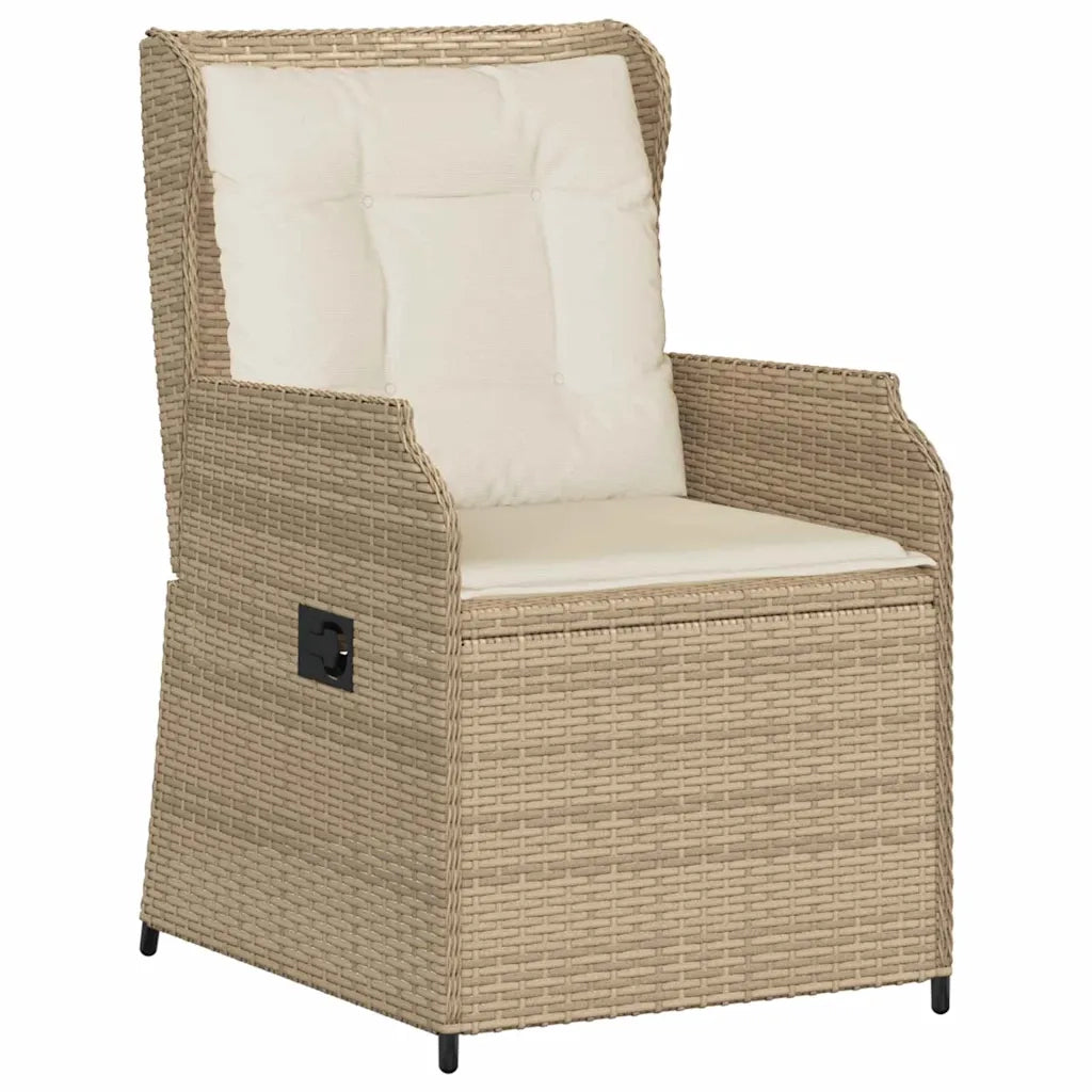 Panchina da giardino 2 pcs Beige polyrattan 3394489