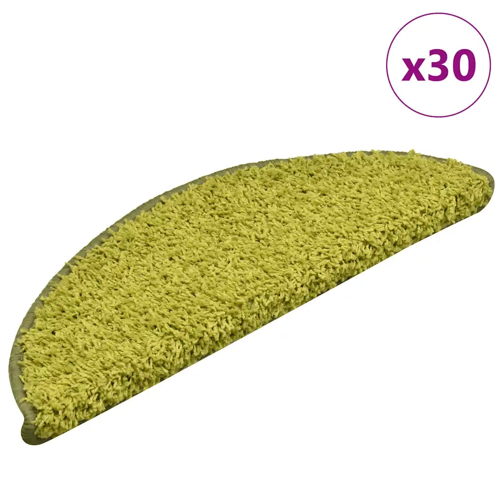 Tappetini per scale 30 pz 56x17x3 cm Verde Semicircolari 3365810