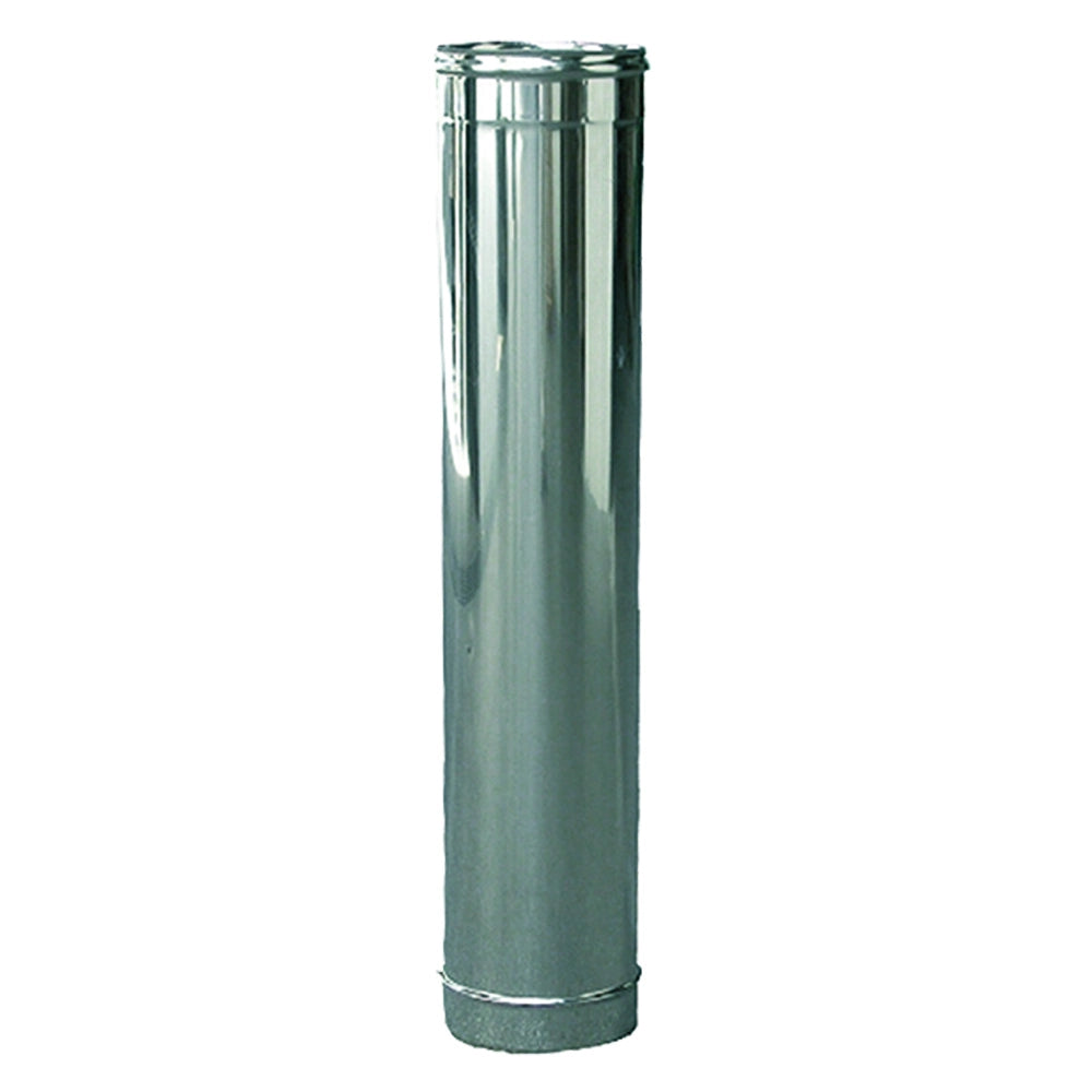 Tubo doppia parete 13x18 cm in acciaio inox