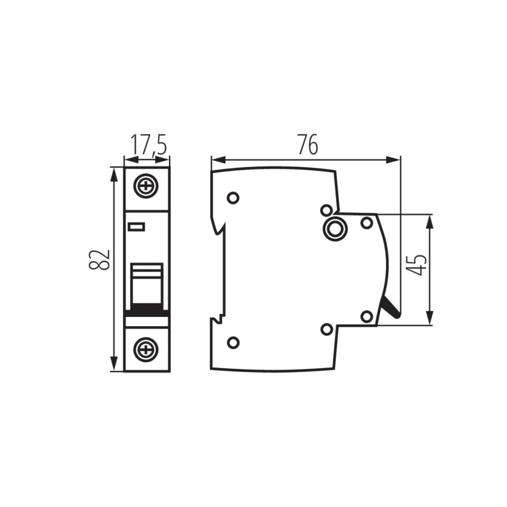 Interruttore magnetotermico 1P KMB6 Kanlux 23147