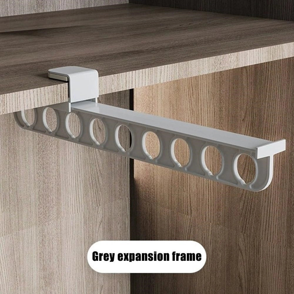 Trade Shop - Gancio Per Grucce Appendiabiti Pantaloni Sciarpe Organizzatore Salvaspazio Resistente -