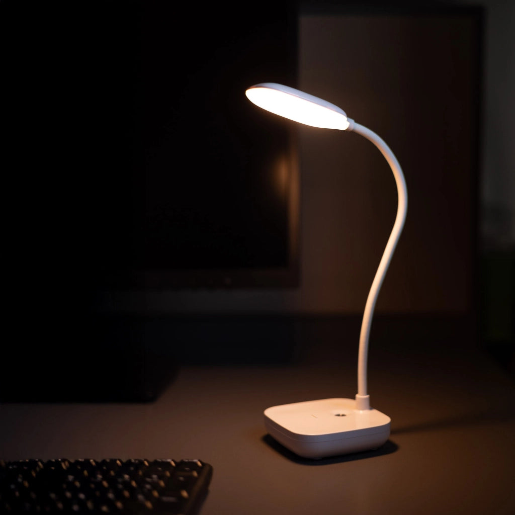 Lampada scrivania bianca flessibile LED 7W Zuma Line
