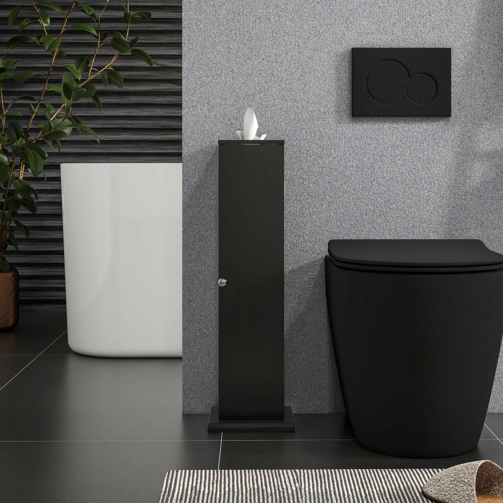 Mobile bagno con portarotolo 3 livelli ¨C Minimal ¨C nero