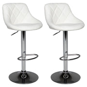 Set di 2 sgabelli da bar bianchi JASPER