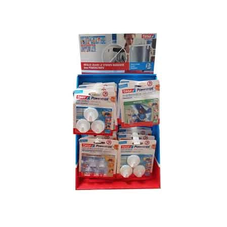 POWERSTRIPS ESPOSITORE TESA  DISPLAY DA BANCO CON 28 PZ