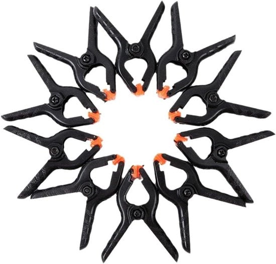 Set di viti di fissaggio in plastica per DIY hobbisti per lavorazione del legno clip per studio fotografico, 10 pezzi
