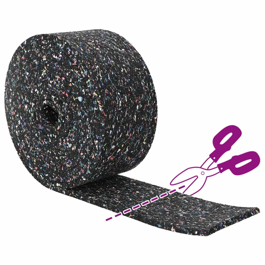 Rotolo di Granulato in Gomma Nero 1000 x 10 x 0,3 cm Gomma 42027279