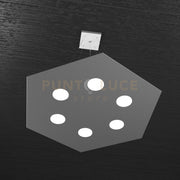 EXAGON SOSPENSIONE 6 LUCI GRIGIO ANTRACITE 1142-SG-GA