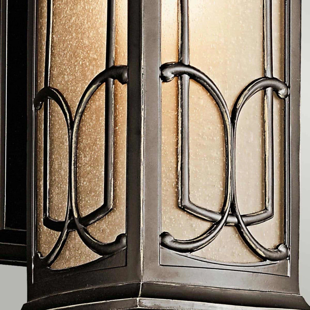Applique esterna da parete bronzo antico E27 60W Kichler