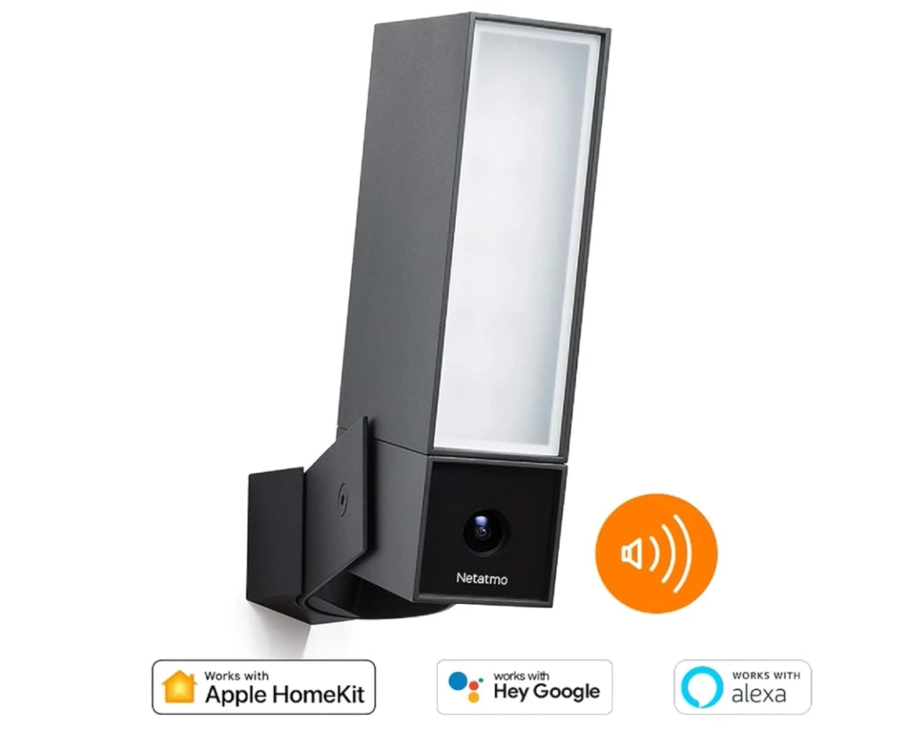 Netatmo, telecamera esterna intelligente con sirena - NOC-S-IB- Wi-Fi Nero