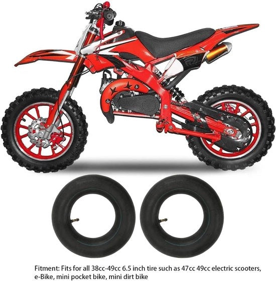 Banda interna per scooter elettrico - 2 pezzi - Adatto per 90/65-6.5 e 110/50-6.5 - Gomma duraturo - Ideale per mini Pocket Bike - Codice prodotto: ... - Modello: ... - Dimensioni: 90/65-6.5 e 110/50-6.5