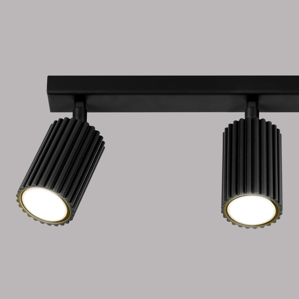 Lampada a soffitto KARBON 3L nero