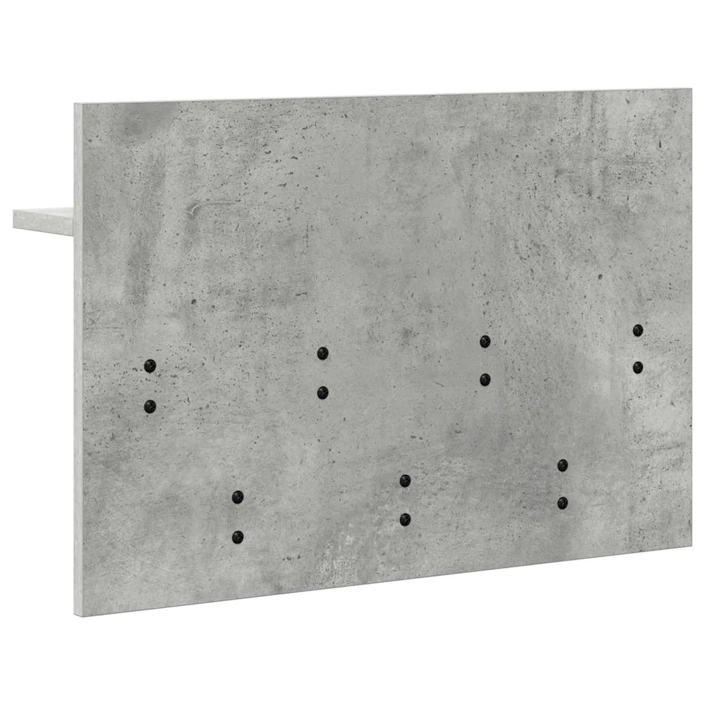 Appendiabiti a muro A parete Grigio cemento 60 x 40 x 12 cm 874430