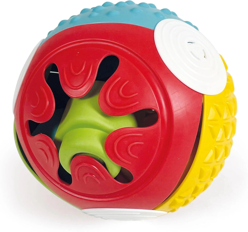 Soft Clemmy - Touch & Play, Palla Sensoriale, Palla Prima Infanziai, con 5 Mattoncini 100% Lavabili, Gioco per Sviluppar