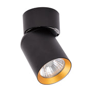 Spot da soffitto orientabile nero oro GU10 10W Andy