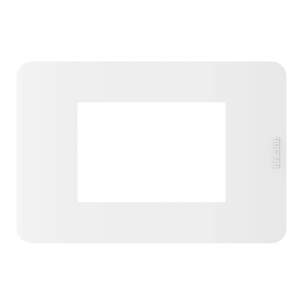 Bticino matixgo placca 3 moduli in tecnopolimero resistente per impianti elettrici *** colore bianco, confezione 1