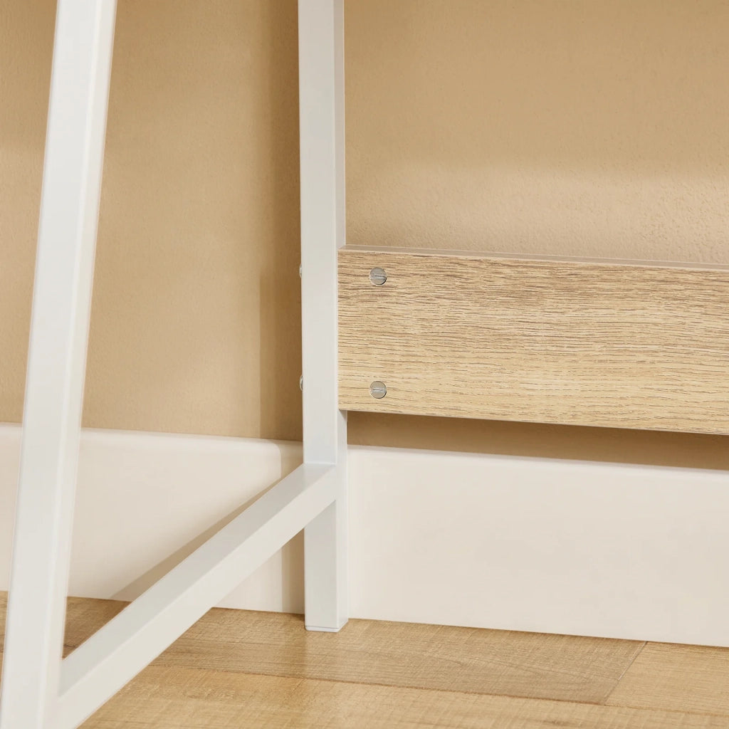 Scrivania Piccola con libreria, cassetto e cubo Misura del Piano del Tavolo L76*P50*A75 cm FWT63-N