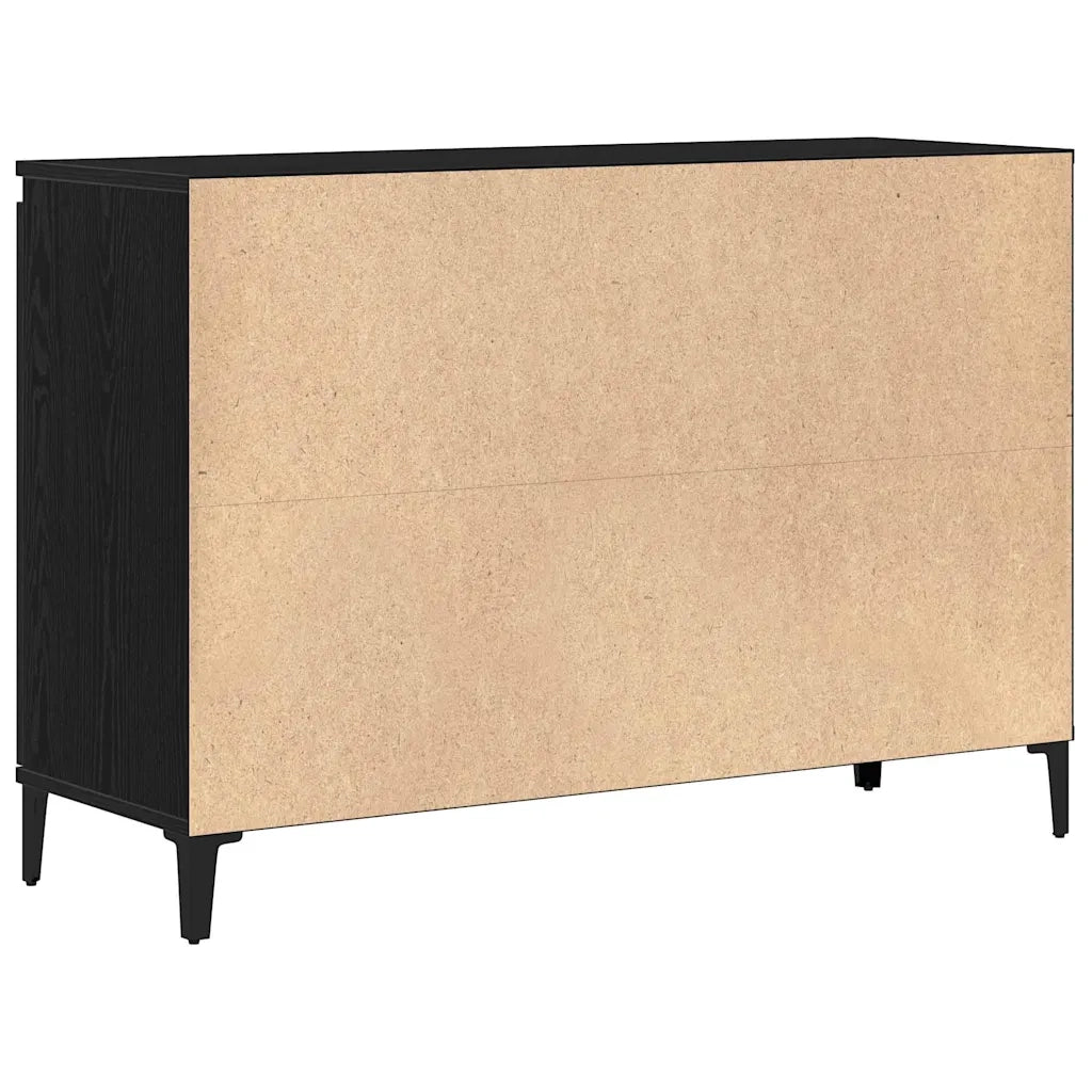 Credenza Rovere Nero 104 x 35 x 70 cm Legno multistrato 862597