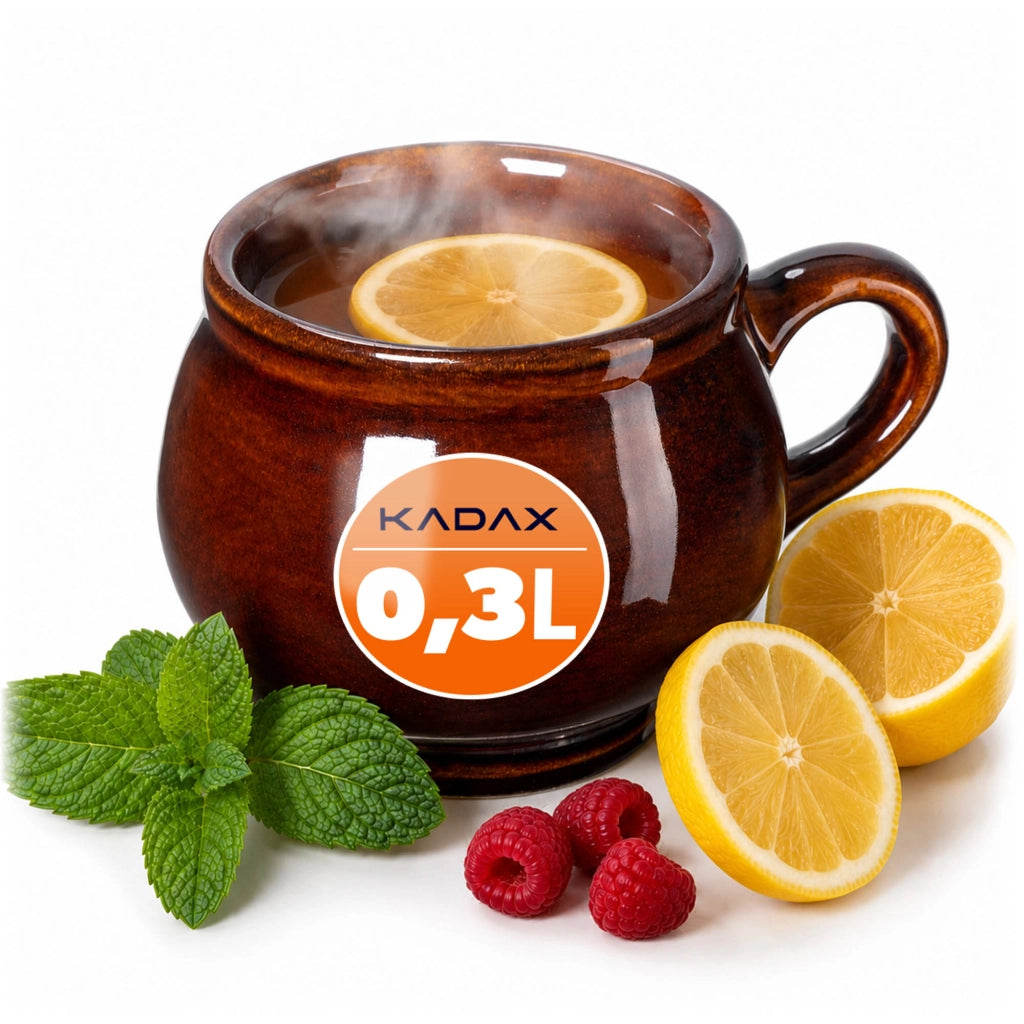 Tazza da vin brulé KADAX da 300 ml in gres con manico, ideale come regalo. Ceramica