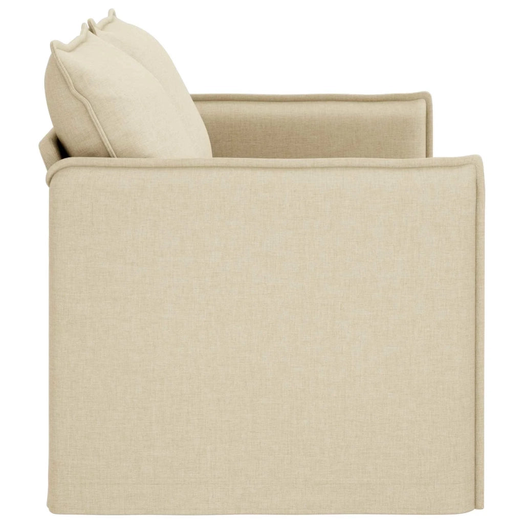 Divano Crema 156 x 82 x 85 cm Tessuto