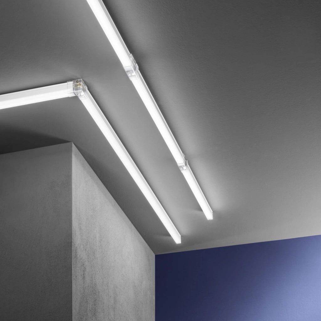 BARRA LED SHAPE BIANCA 18W 2400LM 4000K 117,5CM IN PC CON CONNETTORI