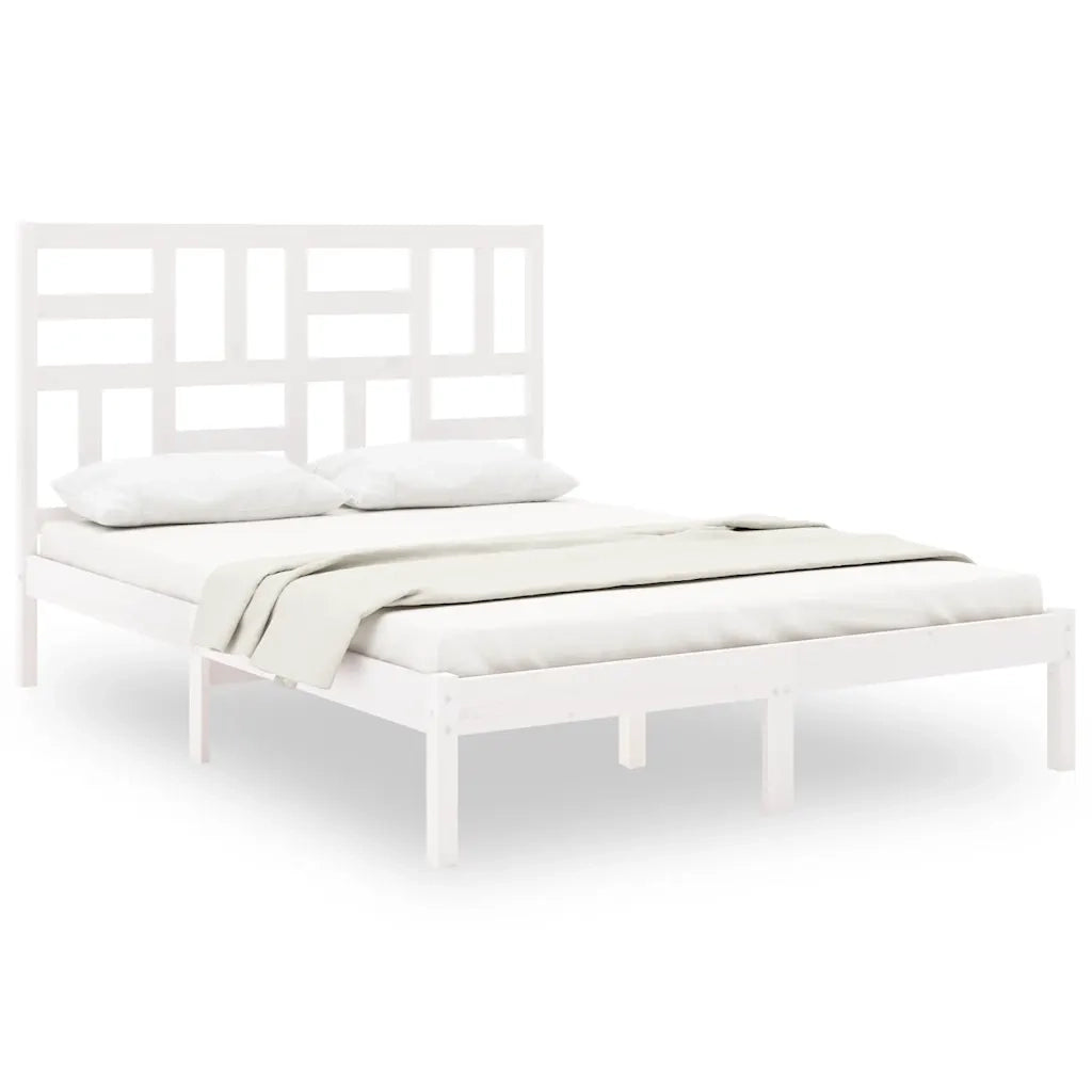 Giroletto Bianco in Legno Massello 140x200 cm