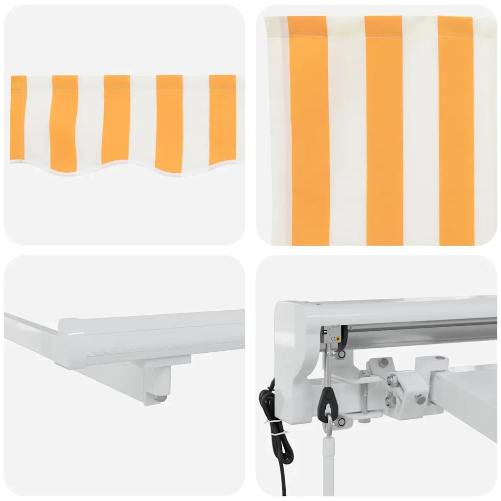 Struttura della tenda Giallo e Bianco 350 x 200 cm 3329644