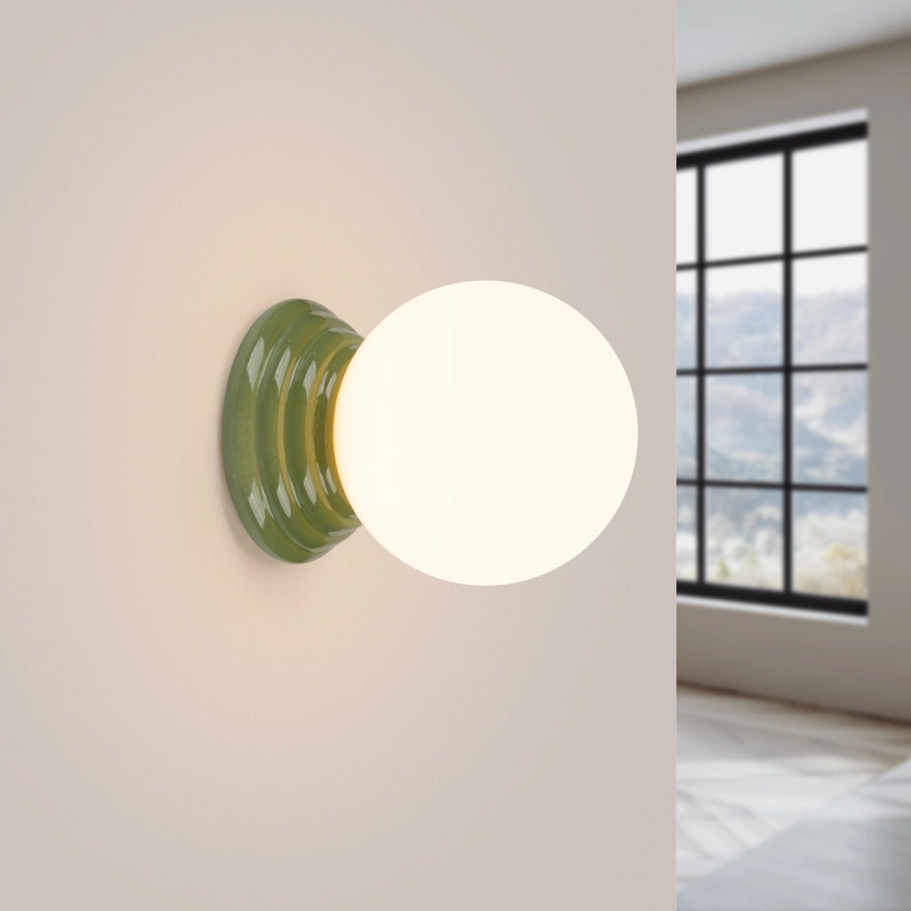 Lampada a parete ZORI verde IP44