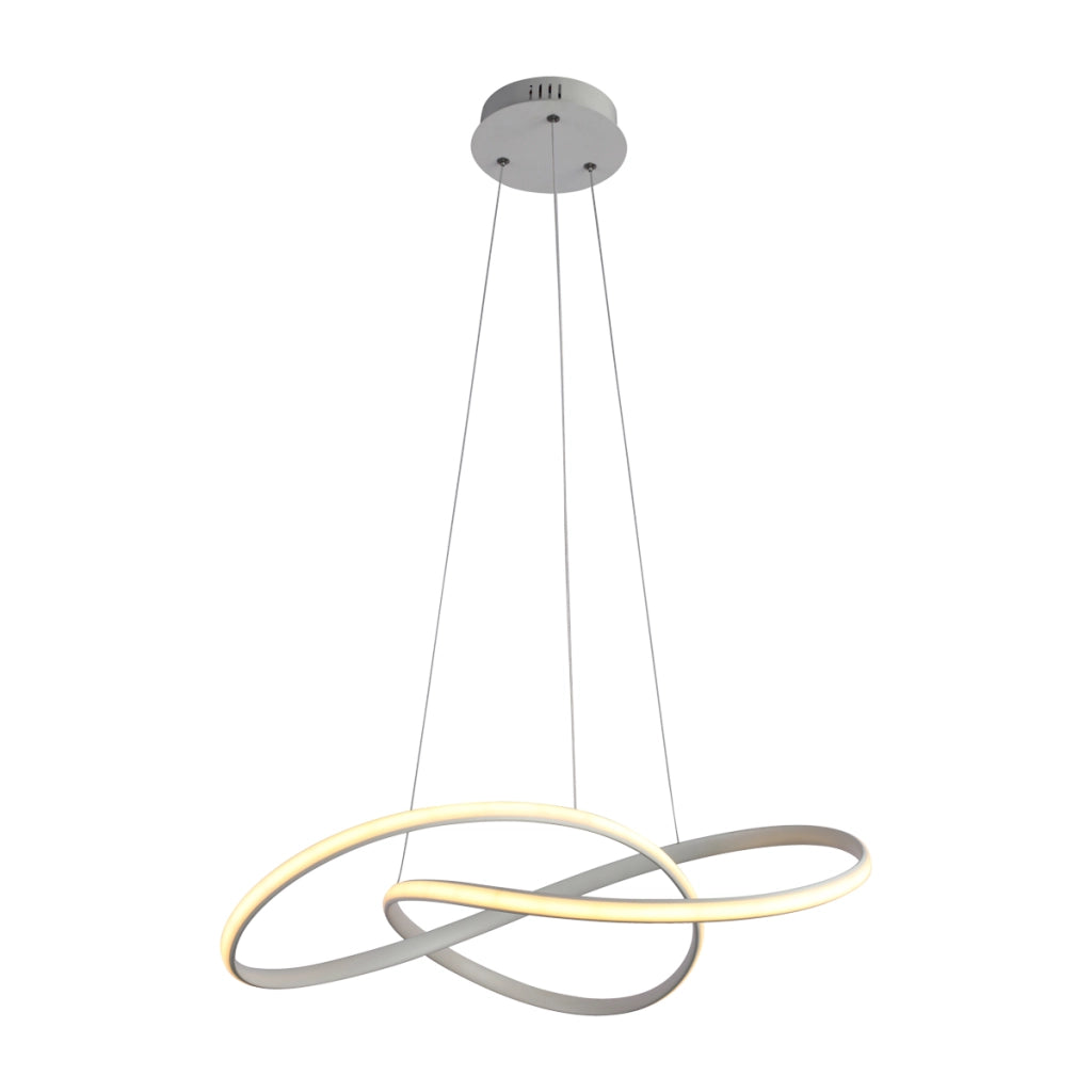 Lampada a sospensione nastro bianca LED 40W Italux Consa