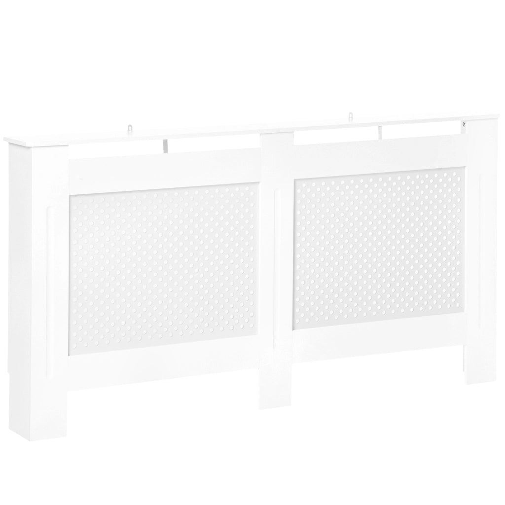 Copritermosifone MDF ¨C Xylo ¨C Bianco 151,5x19x82 cm con Listelli