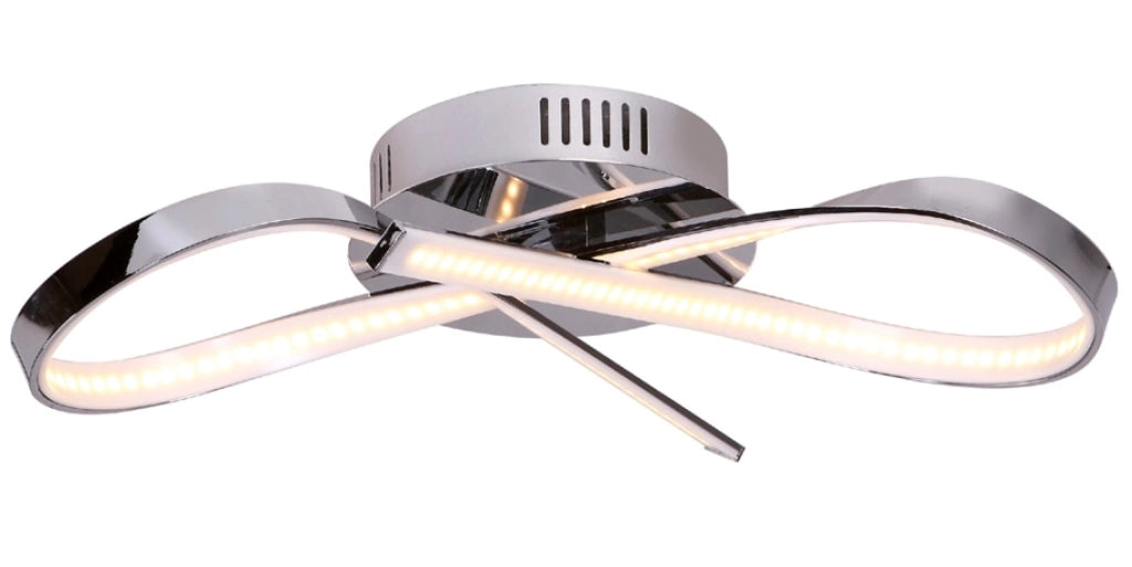 Plafoniera LED Infinity cromata 14W Maxlight C0099